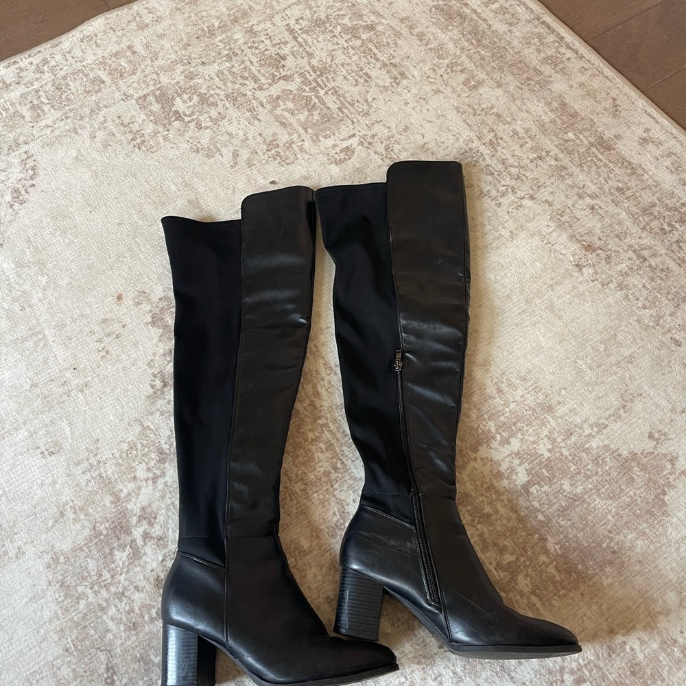 Macy's Black Over the Knee Boots